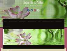 Tablet Screenshot of equilibriovital.cl